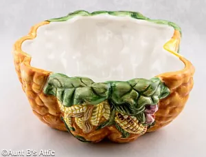 "Tazón decorativo WCL O/Yel/Gr Tema de maíz Cerámica esmaltada Otoño Tazón Appx 8"" x 3,5" - Imagen 1 de 7