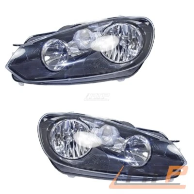 2x SCHEINWERFER SET H7/H15 HALOGEN VORNE LINKS+RECHTS FÜR VW GOLF 6 5K + CABRIO - Bild 1 von 4