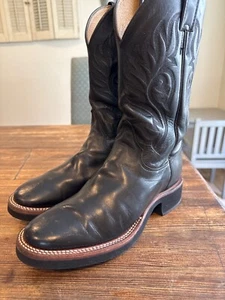 Justin Womens Tekno Crepe Sole Black Boots L5002 size 7.5B - Picture 1 of 8