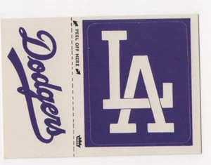 1981 FLEER BASEBALL TEAM & LOGO STICKER LOS ANGELES DODGERS - Picture 1 of 2