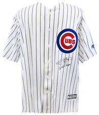Dexter Fowler Signed Cubs White Majestic Replica Jersey w/2016 Champs - (SS COA)