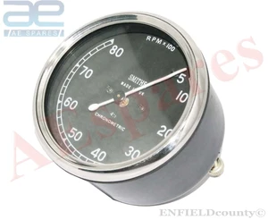 REPLICA SMITHS TACHO METER 5 - 8000 RPM TACHOMETER UNIVERSAL FOR BIKES @UK - Picture 1 of 4