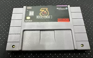 VTG Mortal Kombat 3 Nintendo SNES Cartridge Only Tested Working RARE - Picture 1 of 5