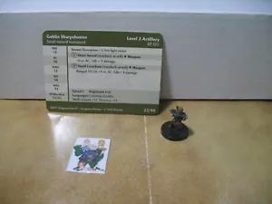 =Dungeons and Dragons DDM1 PELIGROSO DELVES Goblin Sharpshooter 22/40 con tarjeta= - Imagen 1 de 1