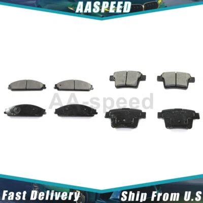 Pastillas de freno delanteras y traseras de cerámica para Ford Five Hundred 2007 2006 2005 DuraGo Foto 1 de 3