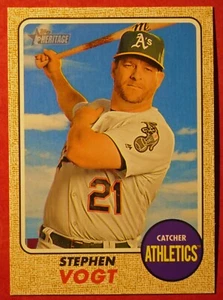 2017 Topps Heritage Stephen Vogt #146 (Athletics) NM+ - Picture 1 of 1