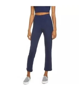Reformation Marion Blue Cropped Knit Pants Size Small - Picture 1 of 5