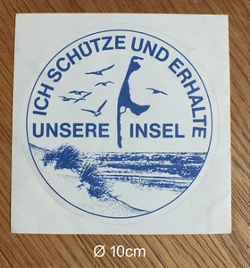Sticker Aufkleber Ich schütze und erhalte unsere Insel Sylt Umweltschutz Nordsee - Bild 1 von 2