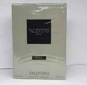 Valentino Uomo Aqua EDT Spray 125 ml-4.2 fl.oz. New Sealed - Imagen 1 de 2