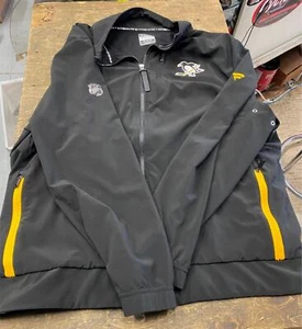 NHL Hombres Pittsburgh Penguins Auténtica Pro Negra Cremallera Completa Chaqueta Fan Hockey XXL - Imagen 1 de 16