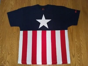 2002 Captain America Marvel XXL T-Shirt Graphitti Designs NEVER Worn Vintage WOW - Picture 1 of 7