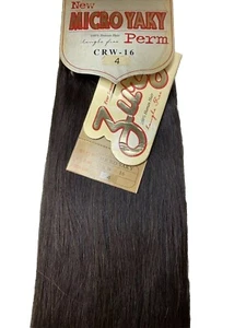 Zury Micro Yaky Perm 16” Color 4 Brown 100% Human Hair Four Season Collection - Picture 1 of 6