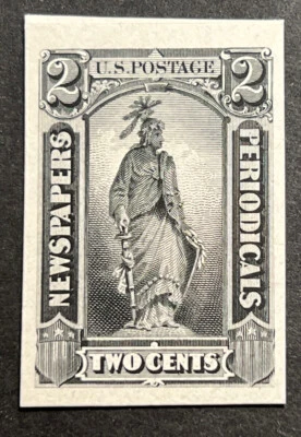 Travelstamps: US Stamps Sc #PR9P4 Newspaper & Periodicals Proof on Card NGAI NH - Image 1 of 4