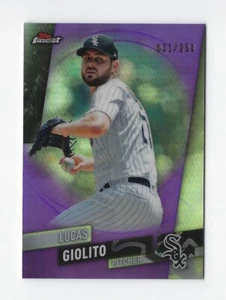 Lucas Giolito 2019 Topps Finest #60 refractor púrpura #'d 031/250 ~ Medias Blancas - Imagen 1 de 2