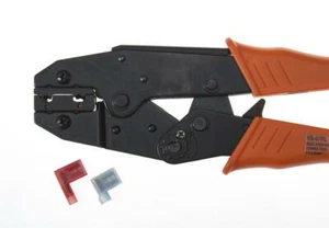Crimpwerkzeug für 4,8 mm 6,35 mm isoliert rotblau Flagge Klemmen 1,25-2,5 mm2 HS-07FL - Bild 1 von 6