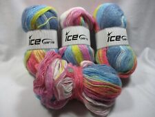 3.5 Balls Ice Angora Yarn - Color Glitz - Angora/Acrylic/Lurex Blend