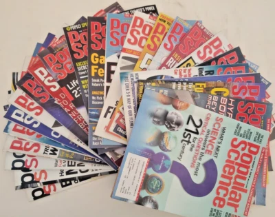 24 Popular Science Magazine Lot Issues All of 2000 & 2001 - Image 1 of 4