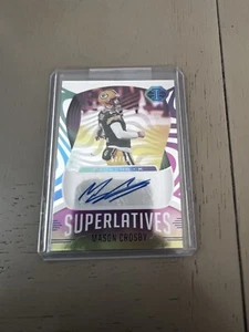2021 Panini Illusions - Superlatives Signs #SU-50 Mason Crosby /99 (AU) - Bild 1 von 2