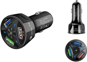 PD 20W Schnell Auto Ladegerät Qc 3.0 Typ-C USB 3 Autoladegerät für iPhone 14 13 Pro Max - Bild 1 von 11