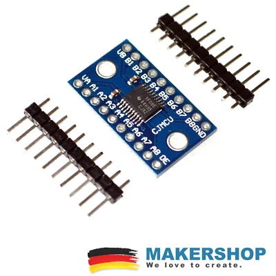MAKERSHOP 8 Kanal Pegelwandler Logic Level Konverter Shifter TXS0108E TTL bidirektional...