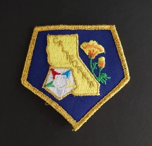 Vintage OES Order of Eastern Star CALIFORNIA REPRESENTATIVE Embroidered Patch 3" - Picture 1 of 1