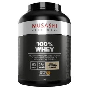 Musashi 100% Whey Vanilla 2kg - Picture 1 of 2