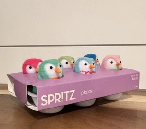2025 Spritz Spring Target Birds Featherly Friends 6 pc Fabric Easter Egg Carton - Picture 1 of 7