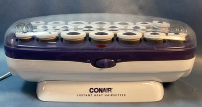 Conair Instant Heat Hair Setter Hot Rollers W/19 Metal Clips Hairsetter CHV21 - Image 1 of 4