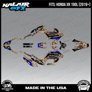 Graphics Kit for  Honda XR190L (2019+) Semperfi - BLUE - Picture 1 of 4