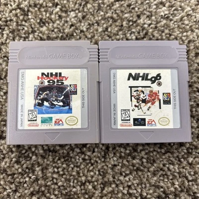NHL 95 And NHL 96 (Nintendo GameBoy, 1996) Game Only | Tested | Authentic - Image 1 of 3