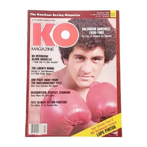 KO Boxing Magazine | December 1982 | Salvador Sanchez | Lupe Pintor Poster - Picture 1 of 12