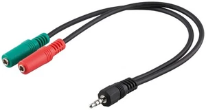 3x Audio-Video-Kabel 0,3 m f. Headsets; AVK 417-0030 0.3m - Bild 1 von 1