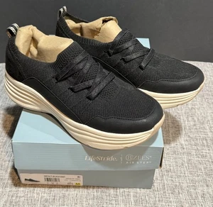 Bzees LifeStride Impact SZ 8.5M Women’s Black Mashine Washable Sneakers Shoes - Picture 1 of 8
