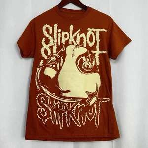Slipknot Mens Shirt Band Orange Short Sleeve Graphic Rock Authentic Medium Merch - Picture 1 of 6