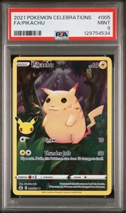 Pokemon PIKACHU Celebrations Full Art HOLO 005/025 ~ PSA 9 - Picture 1 of 2