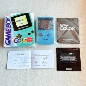 NINTENDO GAME BOY COLOR TURCHESE - 100% ORIGINALE - BOXATO - PAL EUR - OTTIMO - Imagen 1 de 18