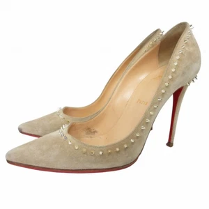 Christian Louboutin Pumps Damen Gr. 39 Beige Wildleder - Bild 1 von 7