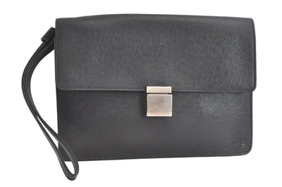 正品路易威登 Taiga Selenga 手包黑色 M30782 LV 2633N — 第 1/4 张图片