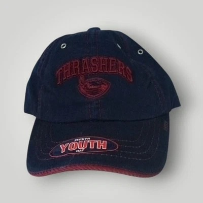 Vintage Y2k Atlanta Thrashers Cap Zephyr Team Gear Youth Adjustable Blue NWT - Image 1 of 4
