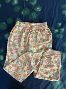 Mini Boden tropical floral Pull On Pants Size 11Y elastic/drawstring girls - Picture 1 of 3