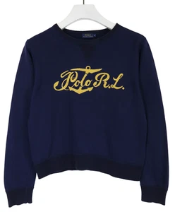 Ralph Lauren Polo Sweatshirt Damen M Gekürzt Rundhals Pullover Logo - Bild 1 von 7