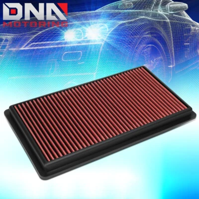 FOR 2007-2020 FORD LINCOLN MAZDA RED HIGH-FLOW ENGINE DROP-IN AIR FILTER PANEL - Image 1 of 4