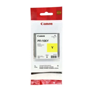 Genuine Canon PFI106Y Yellow Ink Cartridge 130ml for imagePROGRAF iPF6350 - Picture 1 of 2