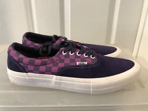 RARE🔥 Sz 11 VANS x Baker Skateboarding Shoes Authentic Purple Checkerboard - Picture 1 of 5