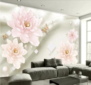 3D Pfingstrose H113 Tapete Wandbild Selbstklebend Abnehmbare Aufkleber Sinsin - Picture 1 of 11
