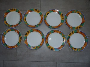 8 Teller, Grillteller, Gartenteller, Flacheteller 24Ø - Bild 1 von 4