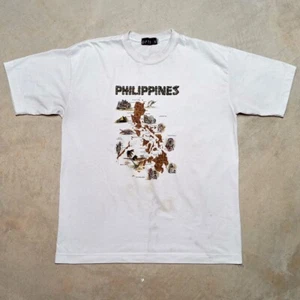 *READ* Vintage Philippines Islands Map Souvenir T-shirt - Size XXL (Fits Large) - Picture 1 of 7