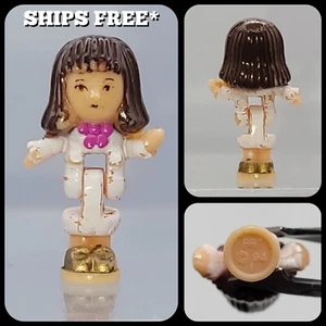 Polly Pocket Figure Becky Aka Miss White From Light Up Salon Bluebird Toys 1994 - Picture 1 of 7