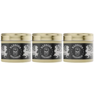 Bandido Hair Styling Pomade Wax | Medium Hold Cream Pomade Wax 125ml (Pack of 3) - Picture 1 of 7