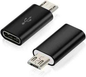 Adaptador convertidor USB tipo C hembra a micro USB macho adaptador micro convertidor Reino Unido - Imagen 1 de 8